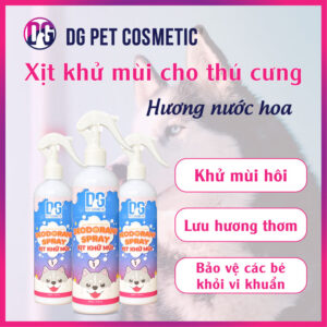 Xịt Khử Mùi Chó Mèo DG Pet 01